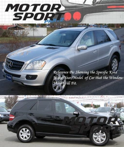 Mercedes-Benz ML350 ML500 2006-2009 Visor Sun Guard Outside Mount Dark Grey 4pcs - Picture 1 of 6