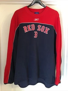 Reebok Boston Red Sox Fleecepullover (Herren Größe XL) Langarm - Polyester - Bild 1 von 8