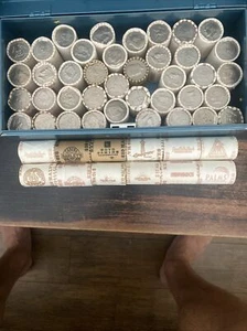 Lots Of 20 Vegas Casino half dollar rolls unsearched - Picture 1 of 4