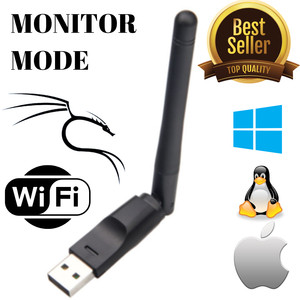 Monitor Mode WiFi Adapter Kali Linux Air Crack Support 2.4 GHz Hacking tool