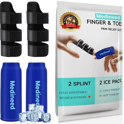 2Шт палец льда пакет и спусковой крючок шина, большой палец один размер, синий + черный  - Изображение 1 из 4