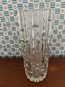 Frantisek Vizner Sklo Union Czech art glass vase ‘Maze’ 9.6 “ high *please read* - Picture 1 of 8
