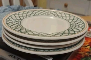 Villeroy And Boch Basket Pattern Bread Plates 7" Round Set Of 4 Made In Germany - Picture 1 of 4