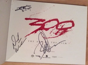 Autografato x3 - 300 The Art Of Film Zack Snyder David Wenham Tyler Bates HC - Picture 1 of 12