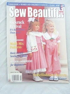 Martha Pullen Sew Beautiful Magazine Heirloom Sewing Patterns July August 2002 - Picture 1 of 1