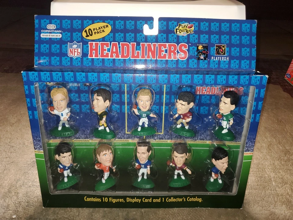 1996 Corinthian NFL Headliners Quaterbacks 10 Football Players Figures