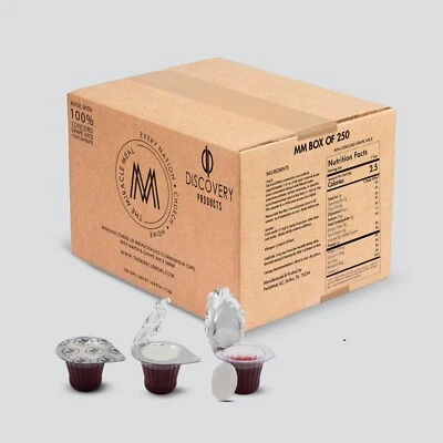 DISCOVERY PRODUCTS USA Traditional Communion Cups Set – 250 with 100% Concord Grape Juice & Wafer