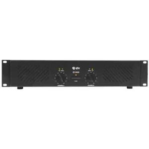 QTX Q1000 2 x 500W Power Amplifier 4-8 Ohms 2U DJ Disco PA Stage - Picture 1 of 4