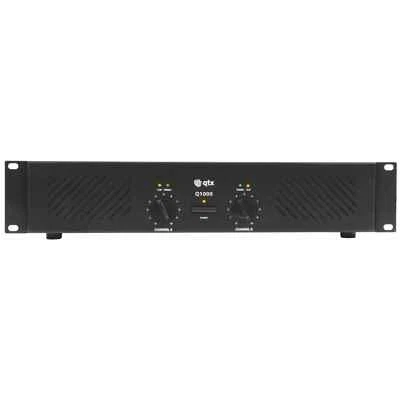 QTX Q1000 2 x 500W Power Amplifier 4-8 Ohms 2U DJ Disco PA Stage - Image 1 of 4