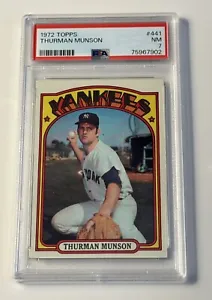 1972 Topps Thurman Munson - MLB New York Yankees Card #441 HOF - PSA 7 NEW SLAB* - Picture 1 of 2