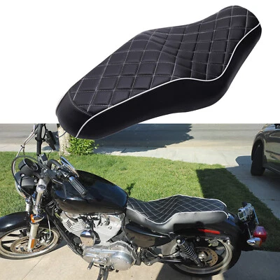 Asiento de dos asientos personalizados para Harley Sportster XL 883 1200 Forty Eight Foto 1 de 4