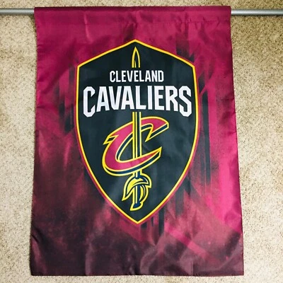 Bandera de pared Cleveland Cavaliers NBA de dos caras 37" x 27" edición limitada nueva Foto 1 de 4