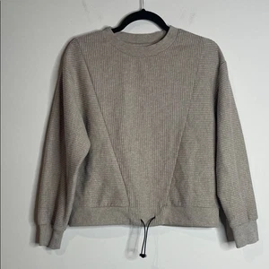Varley Damen Arleta geripptes Sweatshirt mit Rundhalsausschnitt Größe Small - Bild 1 von 6