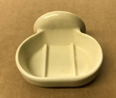 Винтажный сливочный желтый керамический фарфор настенное крепление мыло держатель блюдо 1750-25B - Изображение 1 из 4