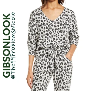 Suéter polar Gibsonlook estampado de leopardo cuello en V  - Imagen 1 de 9