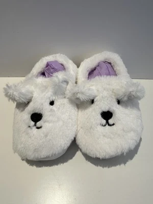 Avon Kids Polar Bear Slippers UK Size 10/11 Cozy Winter Footwear - Image 1 of 4