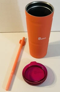 Bubba Envy S Stainless Steel Travel Tumbler 24 Oz Salmon rubber Texture & Straw - Picture 1 of 8