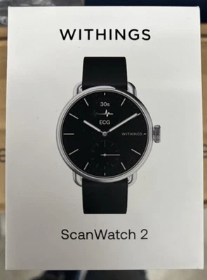NUEVO Withings ScanWatch 2 HÍBRIDO Reloj Inteligente y Frecuencia Cardíaca - NEGRO/PLATEADO - 38 MM Foto 1 de 4