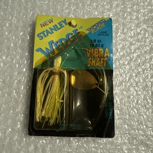 New Older Stanley Wedge Spinnerbait 3/8oz Vibra Shaft RARE Nos FISHING LURE - Picture 1 of 6