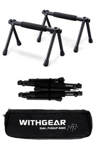 Folding Push Up Bar Hawk Black | Portable Outdoor Bar & Home Workout Equipmen... - Picture 1 of 7