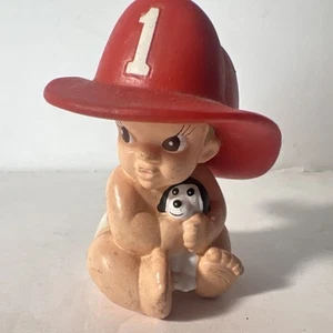 Vintage Feuerwehrmann Baby Junge Kuchen Topper Cupcakes dekoriert Küste Neuheit Applaus - Bild 1 von 4