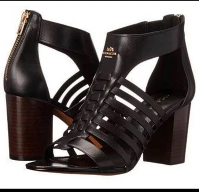 Sandalias Coach Leandra de tacón ancho talla 8 1/2 Foto 1 de 4