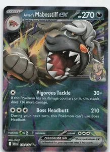Arven's Mabosstiff ex - 139/182 Double Rare Holo SV10: Destined Rivals NM Pokémo - Bild 1 von 2