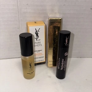 YSL Duo! Pure Shots Night Reboot Serum & The Shock Mascara - Picture 1 of 2