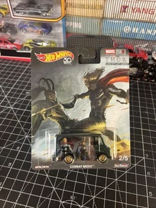 Hot Wheels 1:64 Pop Culture Marvel Studios Thor Combat Medic Real Riders NIP - Picture 1 of 5