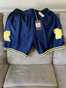 Michigan Wolverines 1991 Road Shorts XL New With Tags - Picture 1 of 3