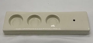 Nora Fleming Tealight Votive Holder Red Label Ceramic 9.75" Triple G5 Dots EUC - Picture 1 of 4