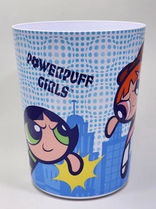 Vintage Powerpuff Girls Trash Garbage Can Wastebasket Y2K 2000 Cartoon Network - Picture 1 of 16