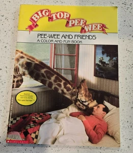 Big Top Pee Wee Herman & Friends "A Color And Fun Book" Vintage UNUSED - Imagen 1 de 4