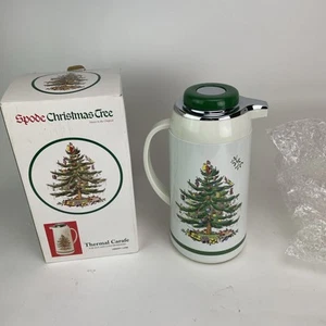 Spode Árbol de Navidad Jarra Térmica Bebidas Calientes o Frías 1 Litro De Colección NUEVO - Imagen 1 de 5