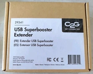 C2G Superbooster USB 1.1 Over Cat5 Extender Dongle Kit Nowy - Zdjęcie 1 z 3