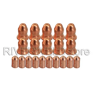 19918 Plasma Electrode HF and 19915 Plasma Nozzle Tip 40Amp For PT-17A 20pcs - Picture 1 of 8