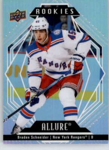 2022-23 Upper Deck Allure #143 Braden Schneider New York Rangers Rookie