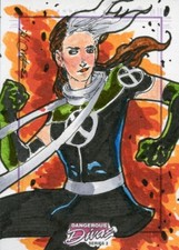 2014 Rittenhouse Dangerous Divas 2 Sketch Card - BRIAN BALONDO - ROGUE