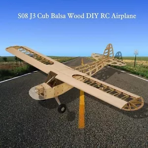 Dancing Wings S0801 Version V2021 - Balsa Wood Piper Cub J-3 Suit 4+ Channel RC - Picture 1 of 19