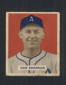 1949 Bowman #112 Sam Chapman VGEX Athletics 104165 