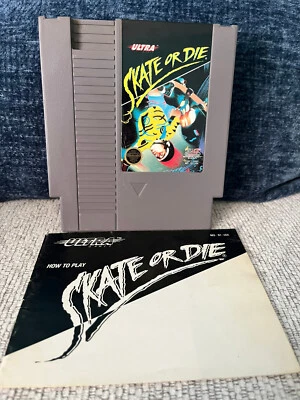 Skate or Die - con Manual (Sistema de Entretenimiento Nintendo) ¡Probado y Funcionando! Foto 1 de 4