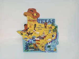 2002 The Cat's Meow TEXAS STATE MAP The Lone Star State Shelf Sitter Faline '05 - Picture 1 of 6