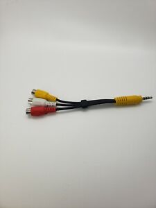 TV Audio Video  AV AUX to RCA Mini Composite Adapter Jack Cable