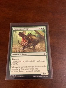 Magic the Gathering Hour of Devastation Rampaging Hippo - Picture 1 of 2