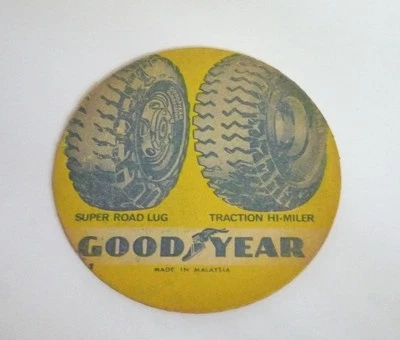 GOODYEAR Automóvil Publicidad Montaña rusa 1962 Malasia Neumático Super Road Lug RARO Foto 1 de 4