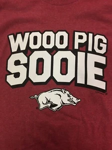 ARKANSAS RAZORBACKS OFFICIALLY LICENSED T-SHIRT Brand New S-XXL WOO PIG SOOIE - Picture 1 of 4