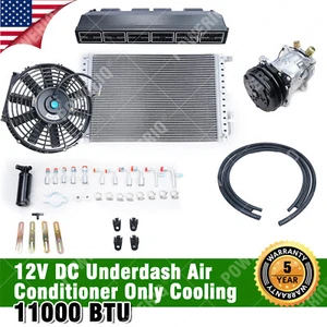 12V Universal Electric Underdash Air Conditioning 11000BTU Cool A/C Kit Auto Car - Picture 1 of 12