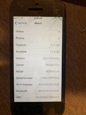 Apple iPhone 5 - 16GB - Black & Slate (Verizon) A1429 (CDMA + GSM) - Image 1 of 4