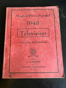 1948 Television Servicing Information, Most Often Needed - Picture 1 of 7