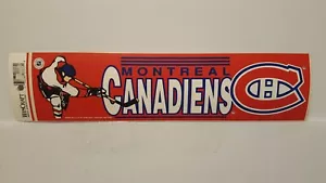 Tira de calcomanías adhesivas vintage de parachoques del equipo Montreal Canadiens (años 90) - Imagen 1 de 1
